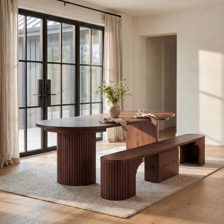 Round Transformer Table with Bench