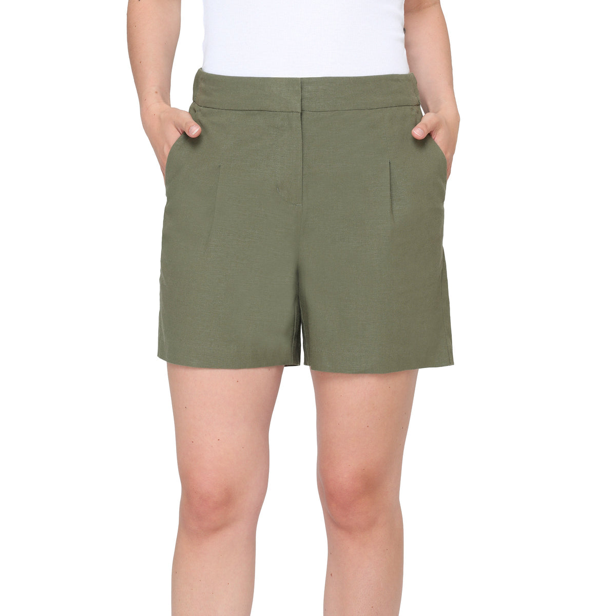 Nicole Miller Original Women's Linen Blend Short