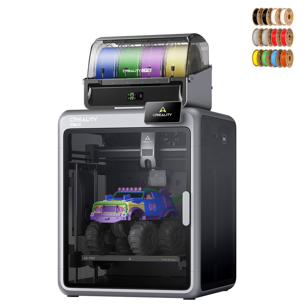 Creality K2 Pro Combo Multicolor 3D Printer with Filaments Hyper-PLA Bundle
