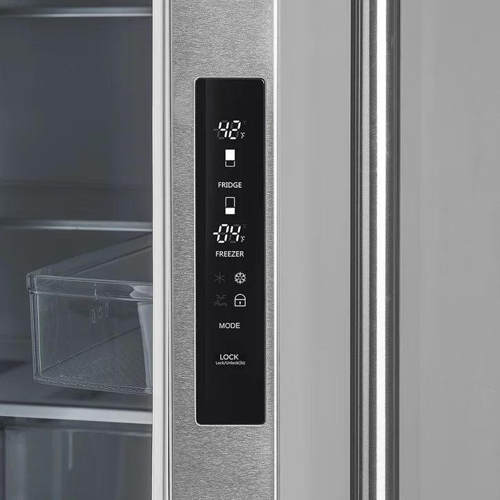 Forno Moena 2-piece Stainless Steel 40 in 19.2 cu ft French Door Refrigerator with Decorative Trim Kit