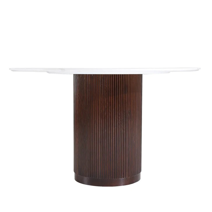 Troy Solid Quartz Round Dining Table