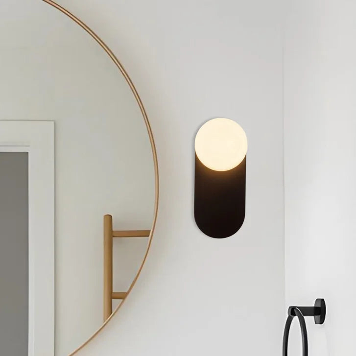 Light & Modern Quinn Wall Sconce with Opal Glass