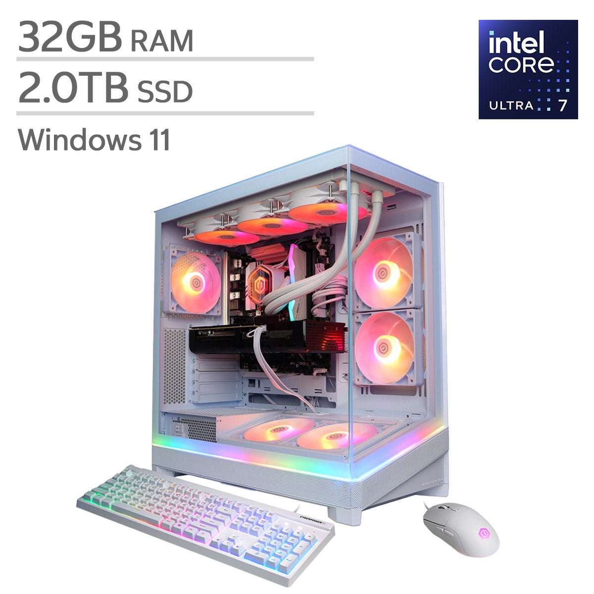 CyberPowerPC Gamer Supreme Gaming Desktop, Intel Core Ultra 7 270KF Plus - 32GB RAM, 2TB SSD, 16GB NVIDIA GeForce RTX 5080