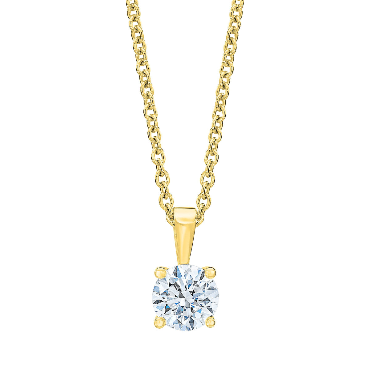 Round Brilliant Diamond Solitaire Pendant (0.50 ct)