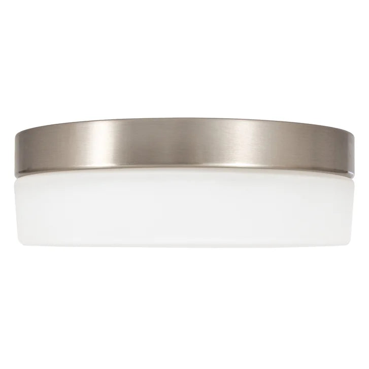 Luminus 11-in Brushed Nickel LED Flush Mount Ceiling Light