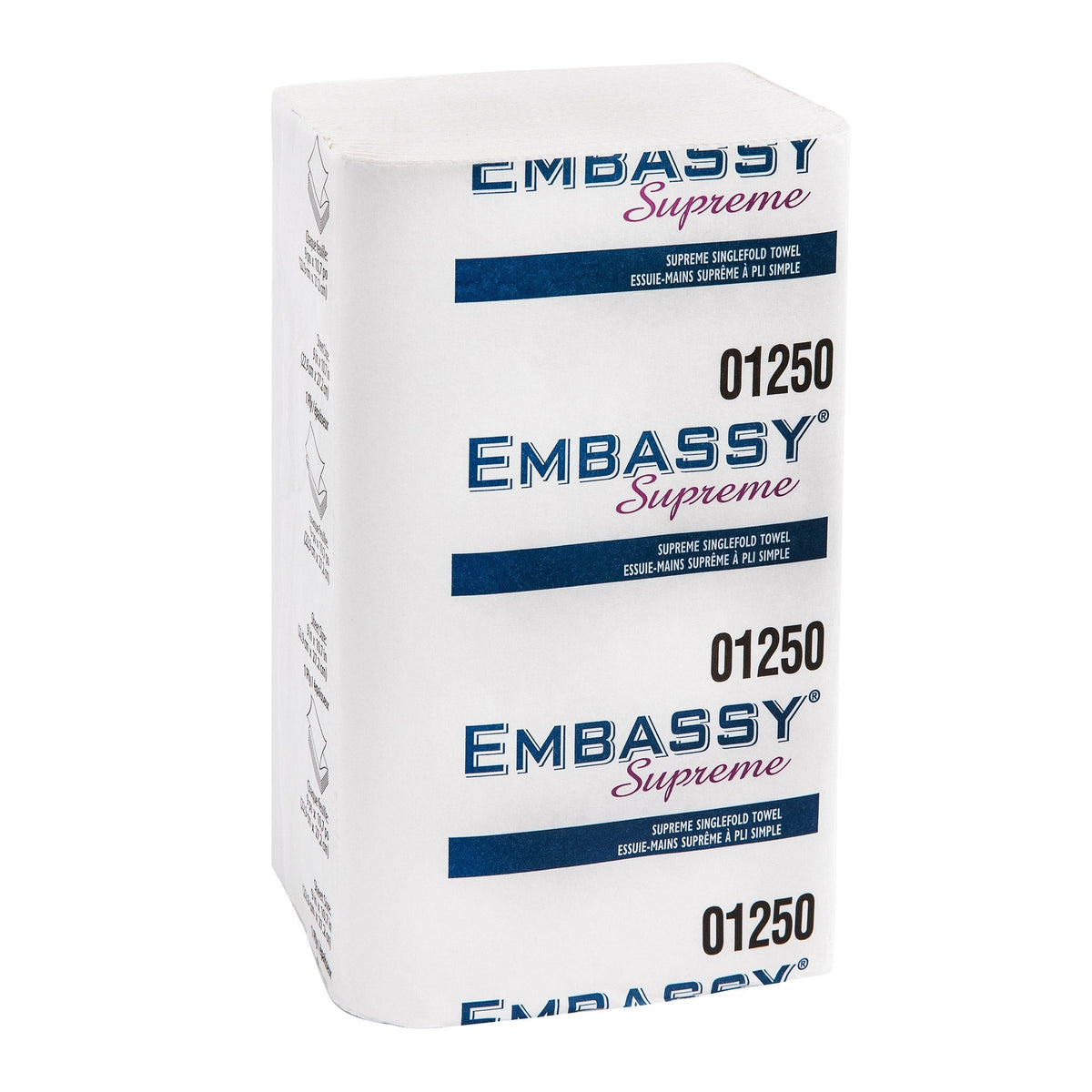 Embassy Supreme Single-fold Paper Towels, 16-pack