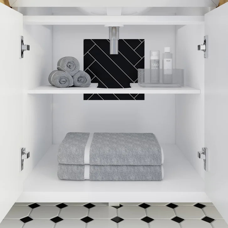 Studio Bathe Thomson II Vanity in White Finish with Engineered Stone Countertop