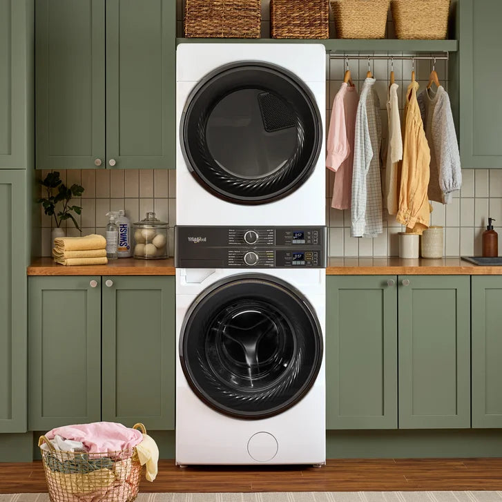 Whirlpool 28 in. Laundry Centre 5.2 cu ft. Washer and 7.4 cu ft. Electric Vented Dryer with UV Clean