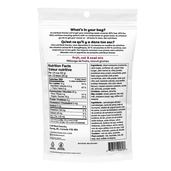 Laid Back Snacks, Snack Mix, 10 × 130 g