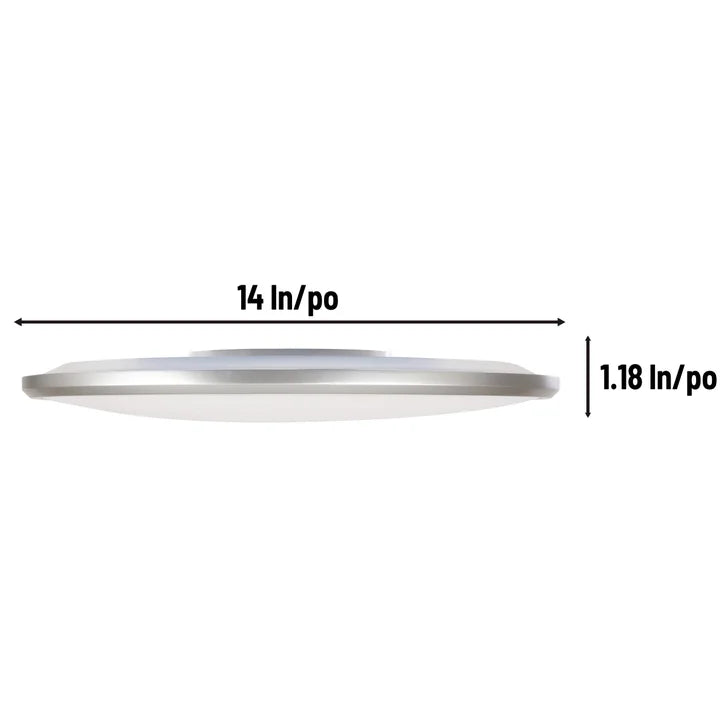 Luminus 14" Thin LED Flush Mount Ceiling Light