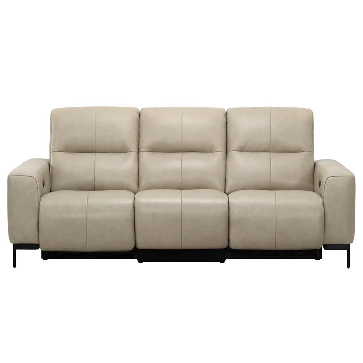 Simon Li - 3 Piece Top Grain Leather Power Reclining Sofa - Zero Gravity
