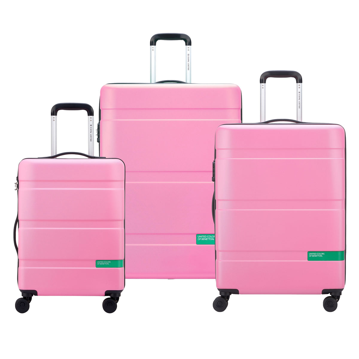 Benetton - Now, 3-piece Hardside Spinner Luggage Set