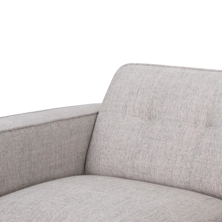 Fabric Sofa with Solid Oak Base