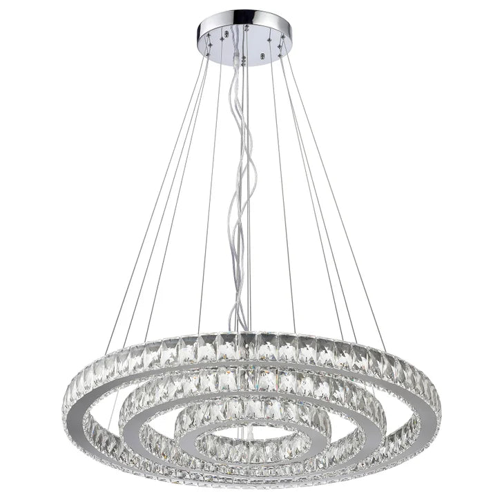 3 Tier Dimmable Crystal Chandelier