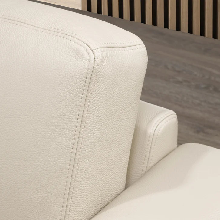 Galleria 2-piece Top Grain Leather Right-hand Facing Extended Sectional