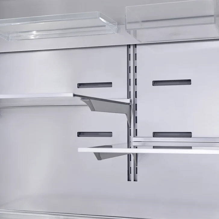Bosch 800 Series 36 in. 21.0 cu ft. Stainless Steel Counter-Depth French Door Refrigerator with dual compressors and evaporators