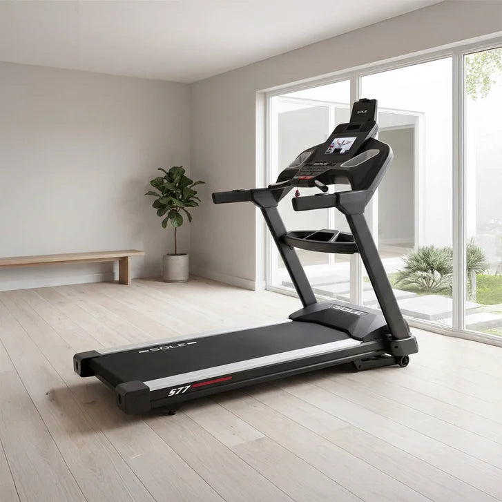 Sole S77 ENT 4.0 HP Non-Folding Light Commercial Treadmill with Touchscreen
