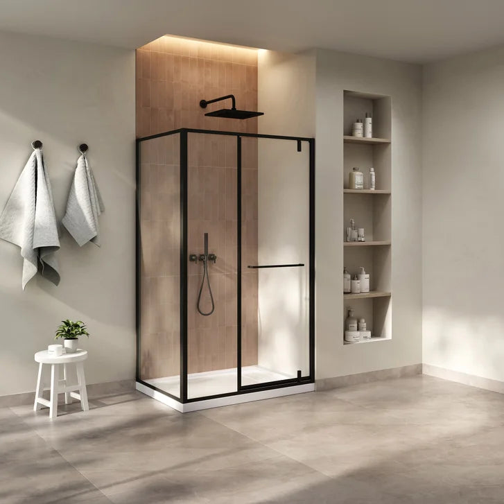 OVE Decors Tobias Corner Shower Kit with Base