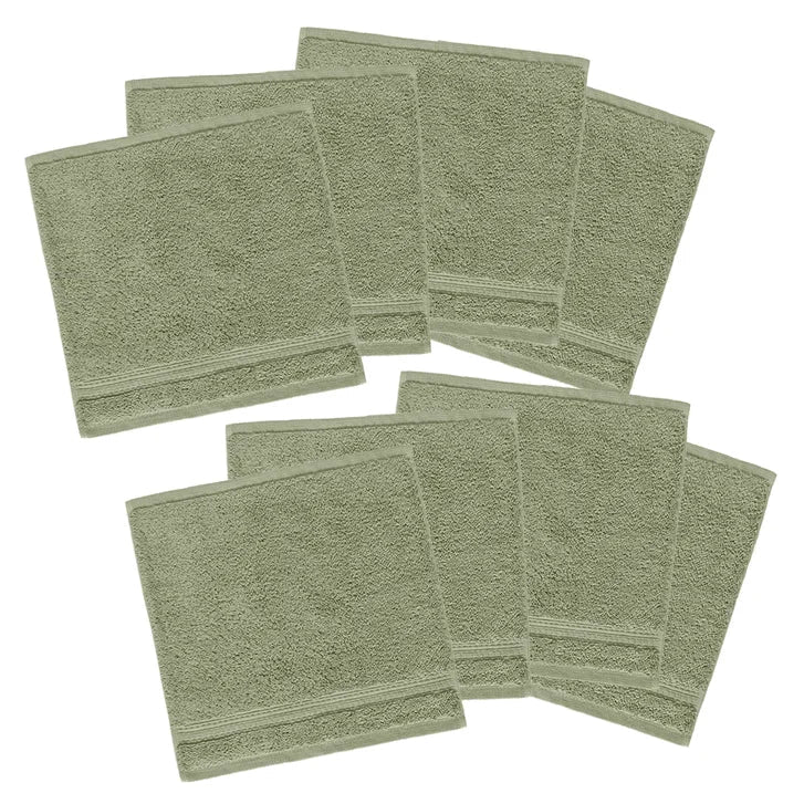 Serene Home Collection Wash Cloth Set, 8-pack