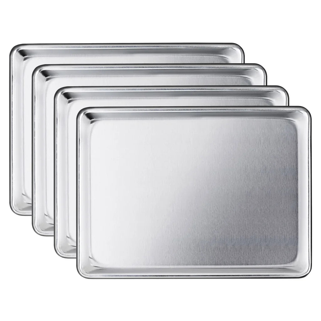 New Star Foodservice Quarter Baking Sheets, 4-pack