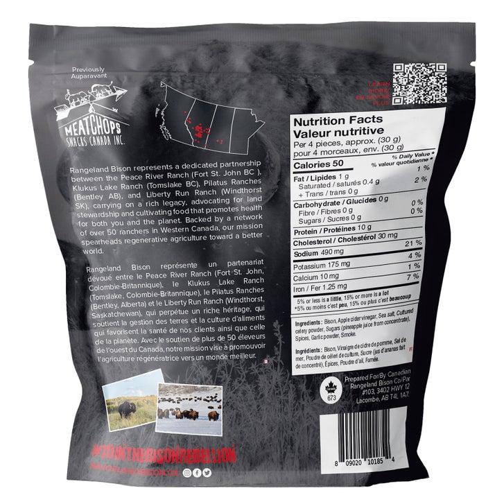 Rangeland Bison Jerky, 10 × 70 g
