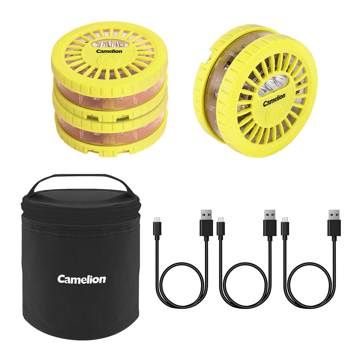 Camelion 3-pack Rechargeable LED Road Flares