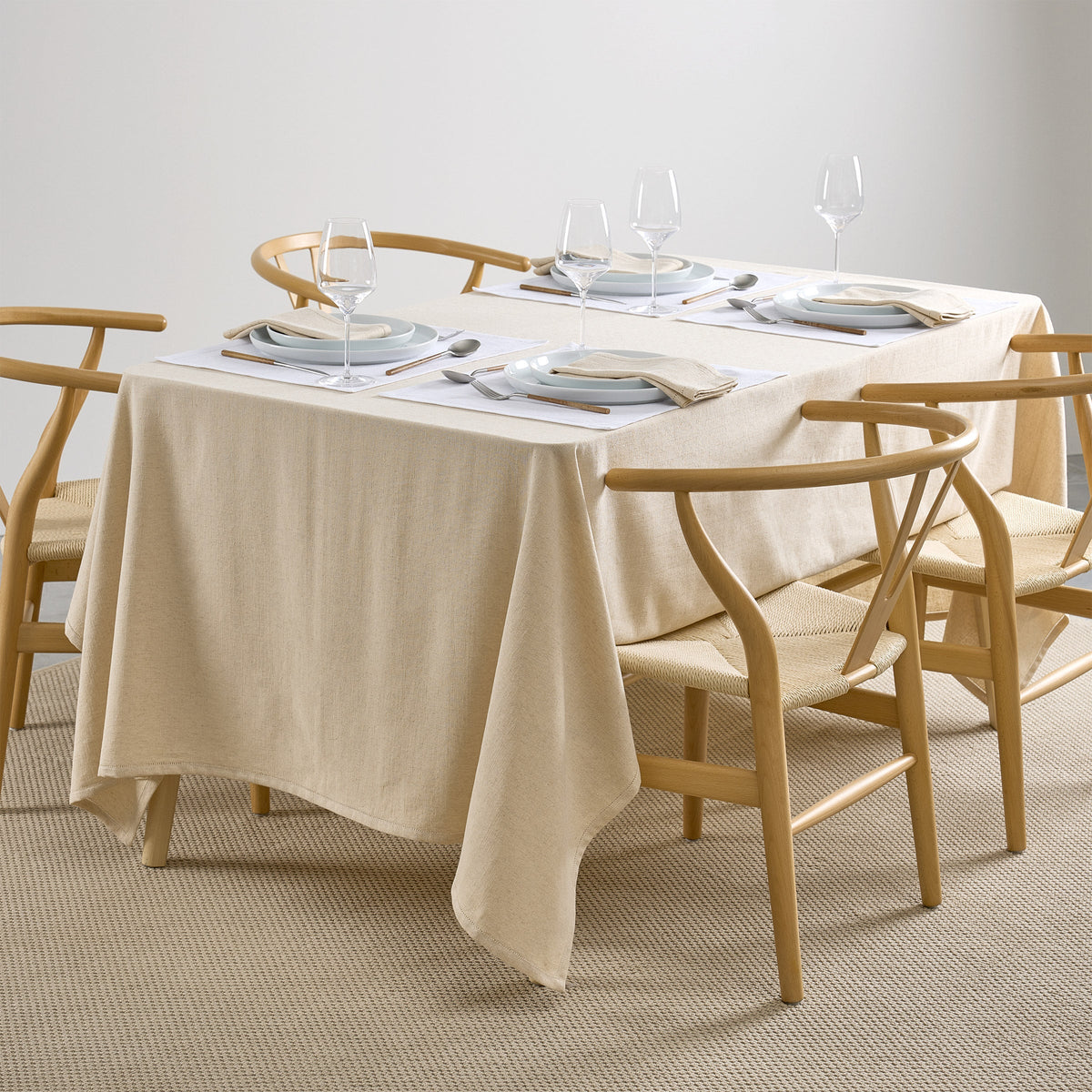 House & Home by Lynda Reeves European Collection - Cotton Linen Tablecloth