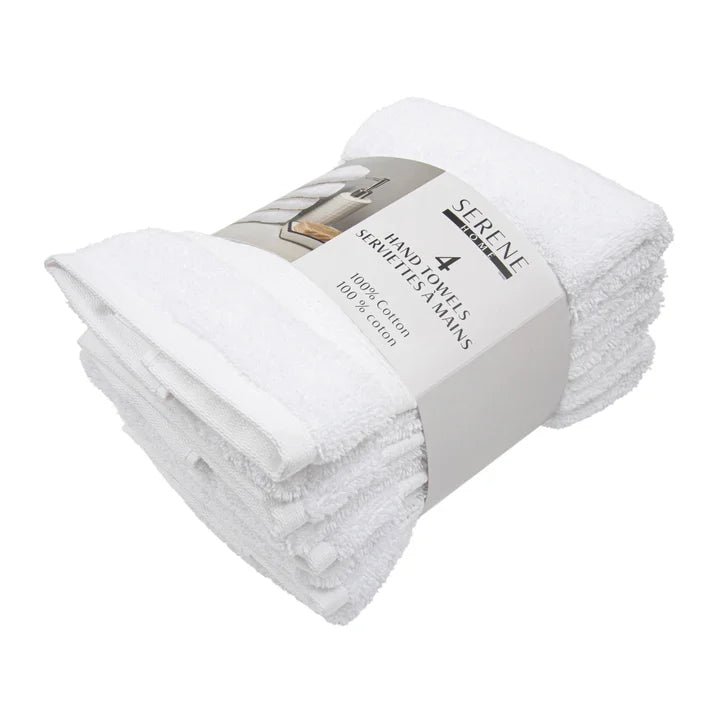 Serene Home Collection Hand Towel, 4-pack