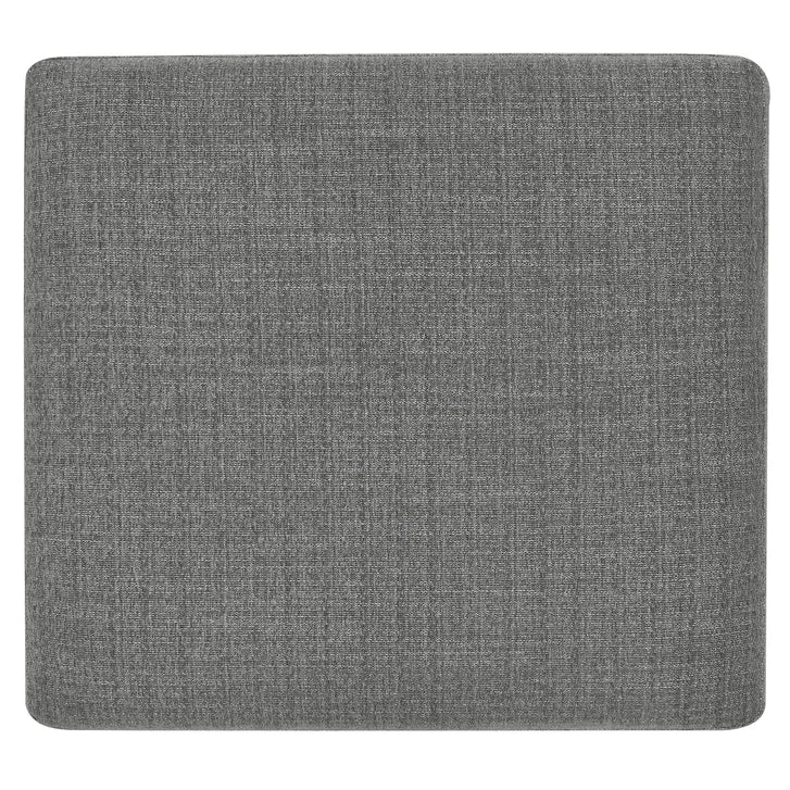 Henredon 3-piece Fabric Sectional with Ottoman and Wood Base