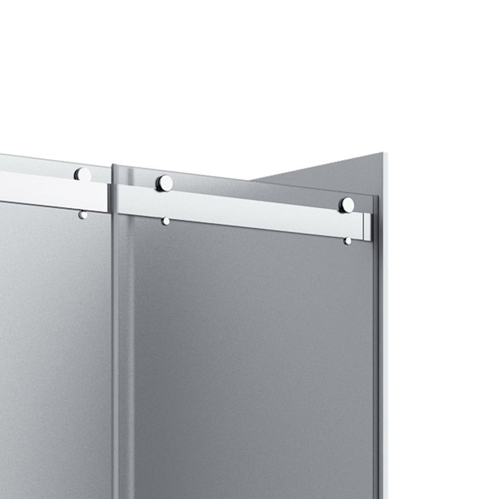Appollo Geneva 36 in. × 48 in. Right Corner Shower Kit in Chrome