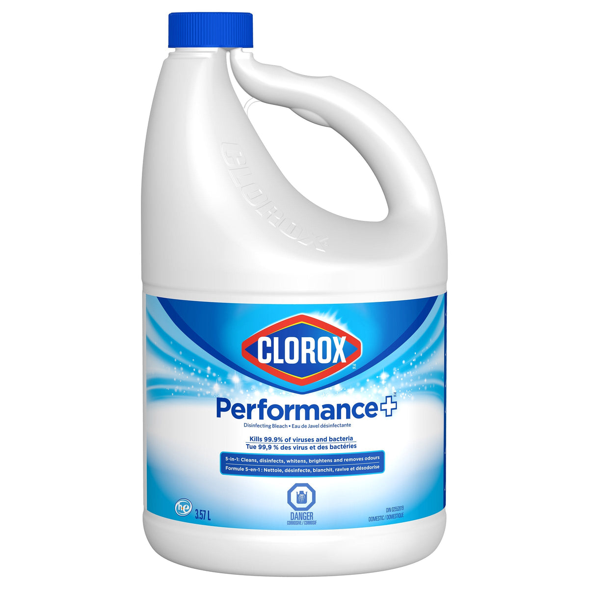 Clorox Performance+ Disinfecting Bleach, 3 × 3.57 L