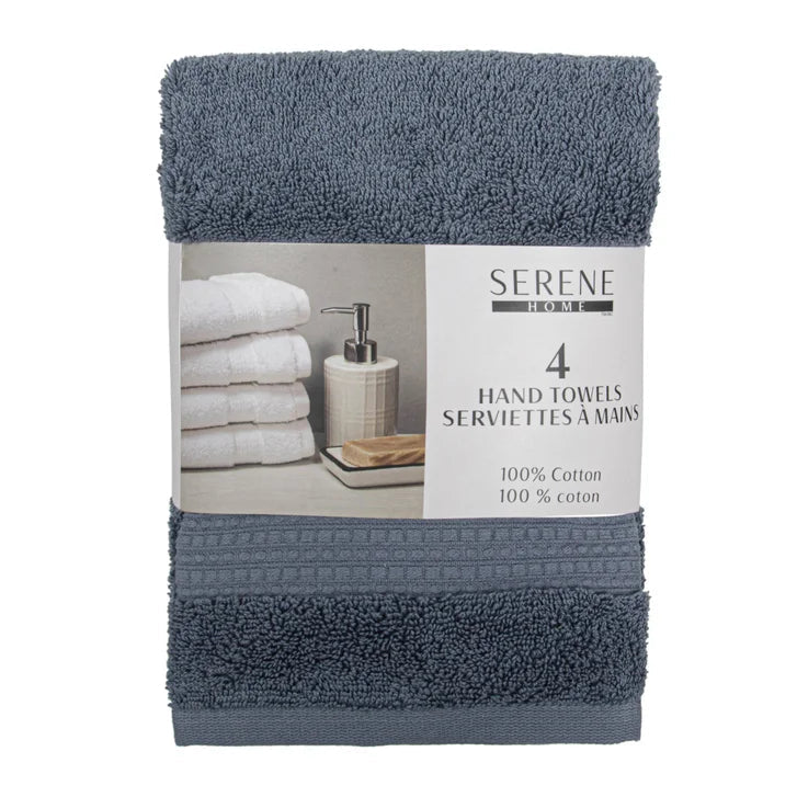Serene Home Collection Hand Towel, 4-pack