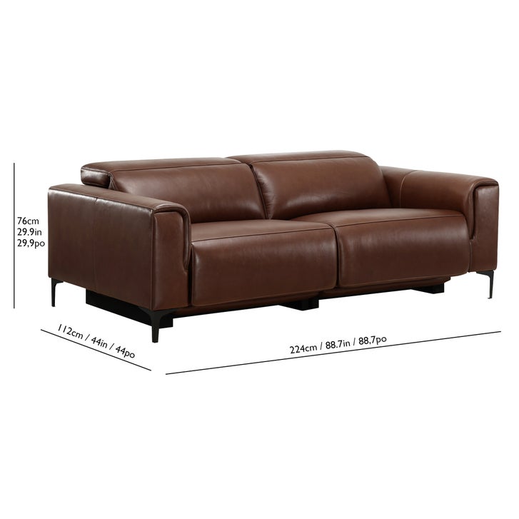 Simon Li – Hudson Leather Power Sofa