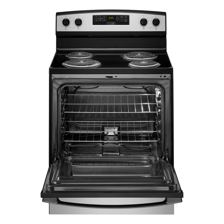Amana 30 in. 4.8 cu ft. Electric 4 Element Range with Bake Assist