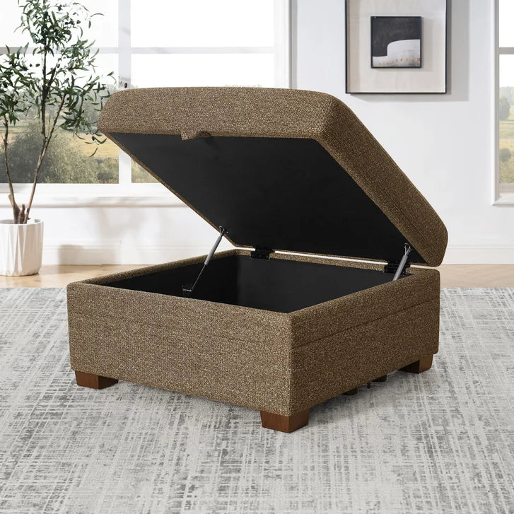 Thomasville Tisdale 6-piece Fabric Sectional with Storage Ottoman