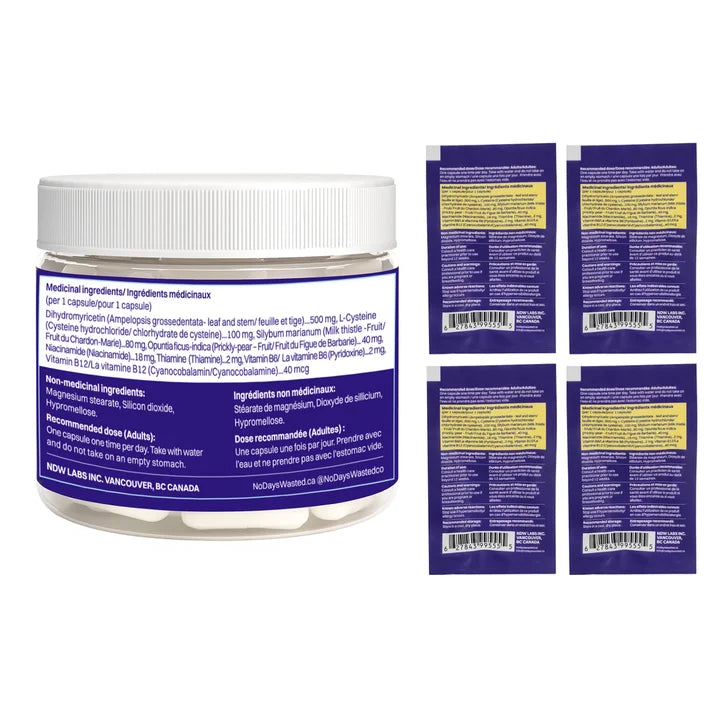 NoDaysWasted DHM Blend 60 + 8 Capsules