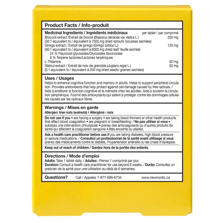 New Nordic Clear Brain+ 3 x 30 Tablets