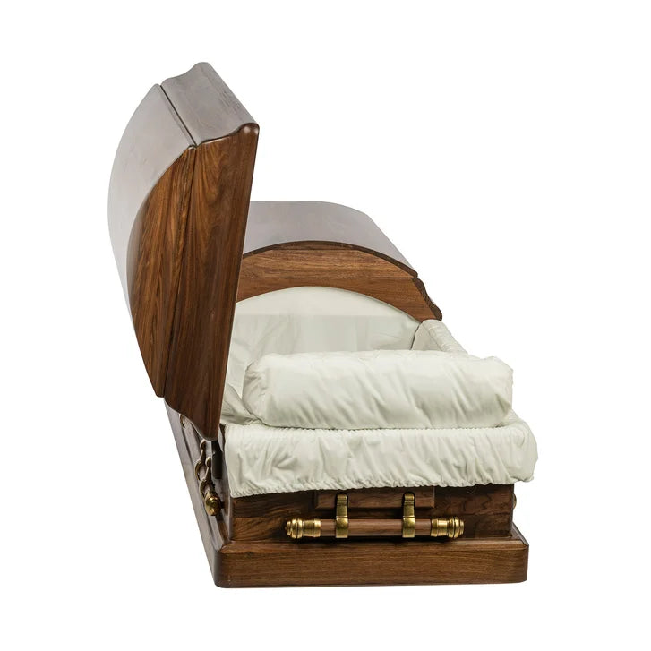 Walker Casket - Woodington Solid Wood Casket - Expedited shipping