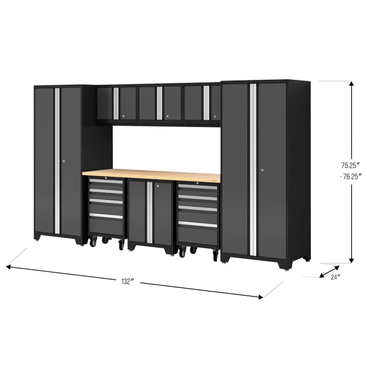 NewAge Products Bold XL Series 9-Piece Garage Cabinetry Set