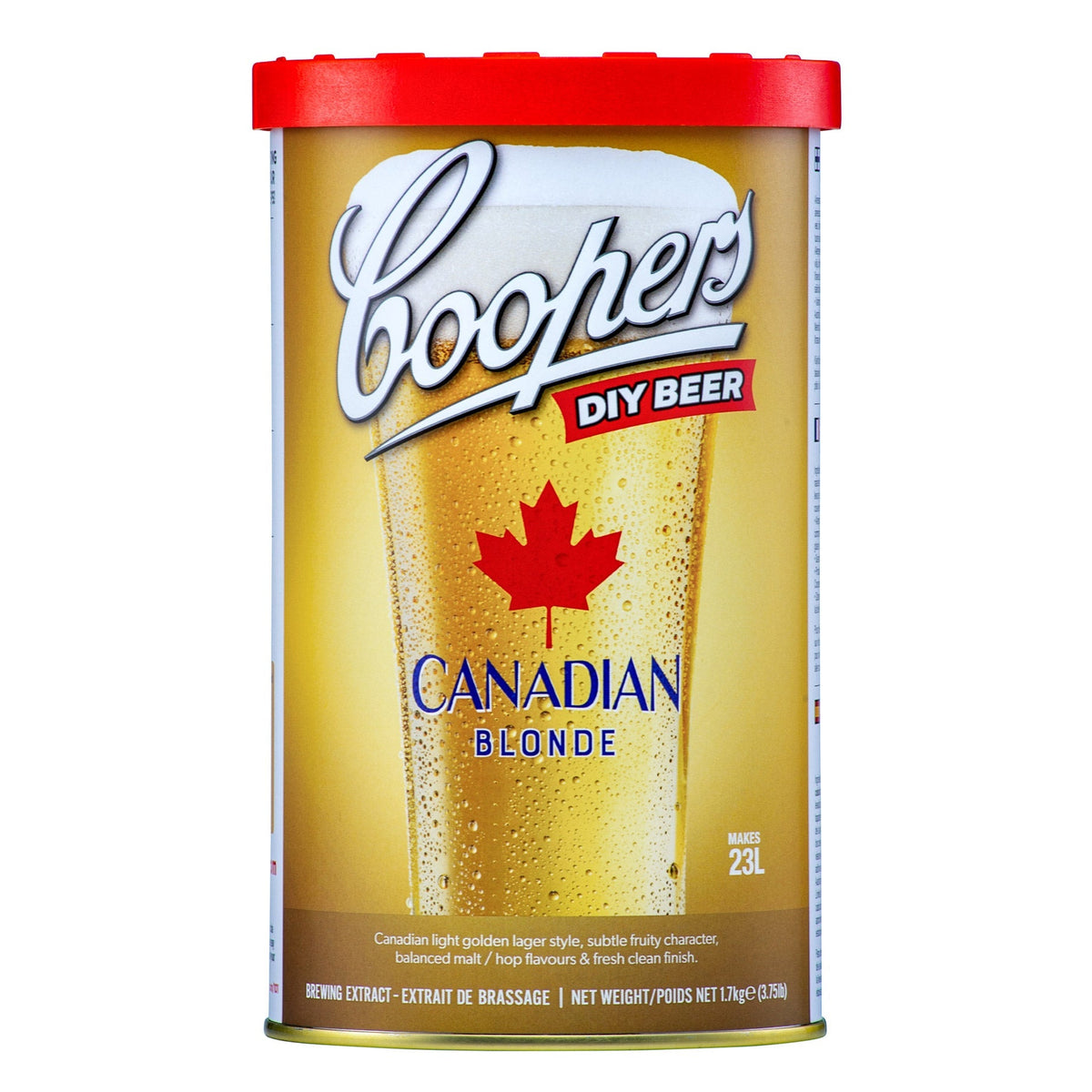 Coopers Brewing Extract Beer Kit, Canadian Blonde Ale (6 × 1.7 kg)