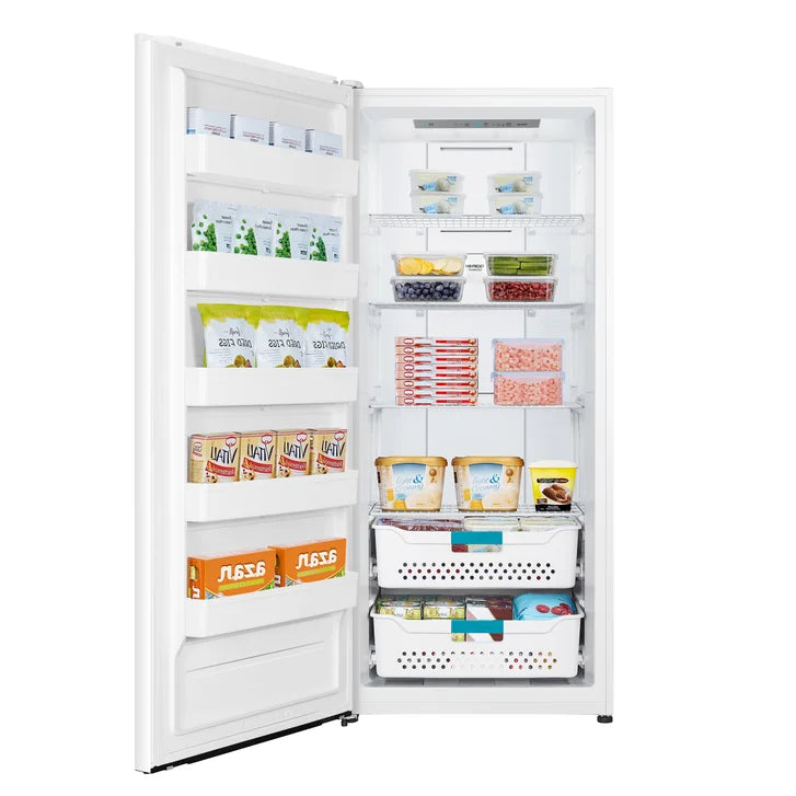 Hisense 21.2 cu ft. White Convertible Upright Fridge or Freezer with Reversible Door