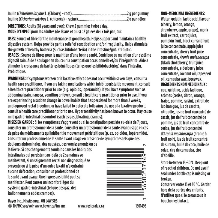 RestoraFIBRE Gummies, 2 x 140 gummies