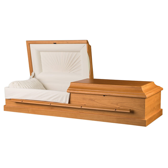 Walker Casket Hilltop Poplar Casket - Hilltop Expedited Shipping M5