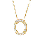 Round Brilliant Diamond Circle Pendant (0.35 ctw)