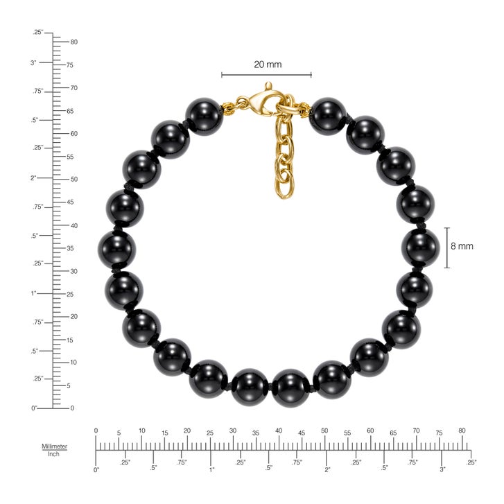 Black Onyx Bead Bracelet