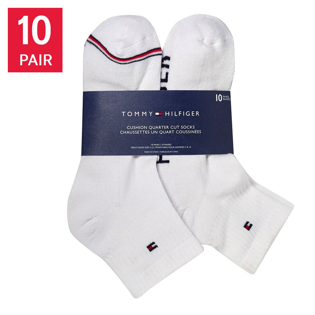 Tommy Hilfiger Men's Quarter Crew Socks, 10-pair B6