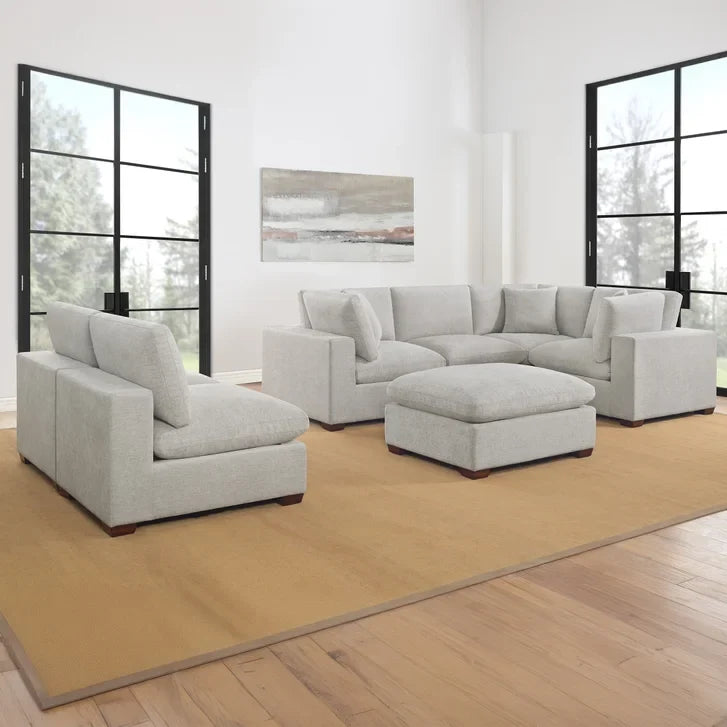 Thomasville Lowell 8-piece Fabric Modular Sectional