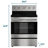 Element 30 in. 5.0 cu ft. Electric Range with Adjustable Oven Rack