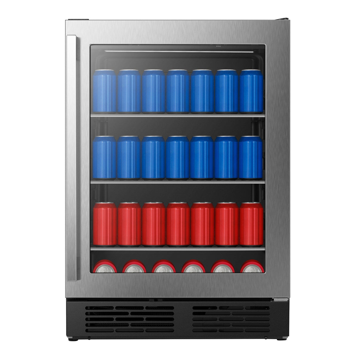 Hisense 5.4 cu. ft. 164-can Stainless Steel Built-in or Freestanding Beverage Center with Wi-Fi Connectivity