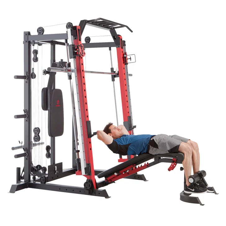 Marcy Smith Machine / Cage System with Pull-Up Bar and Landmine Station